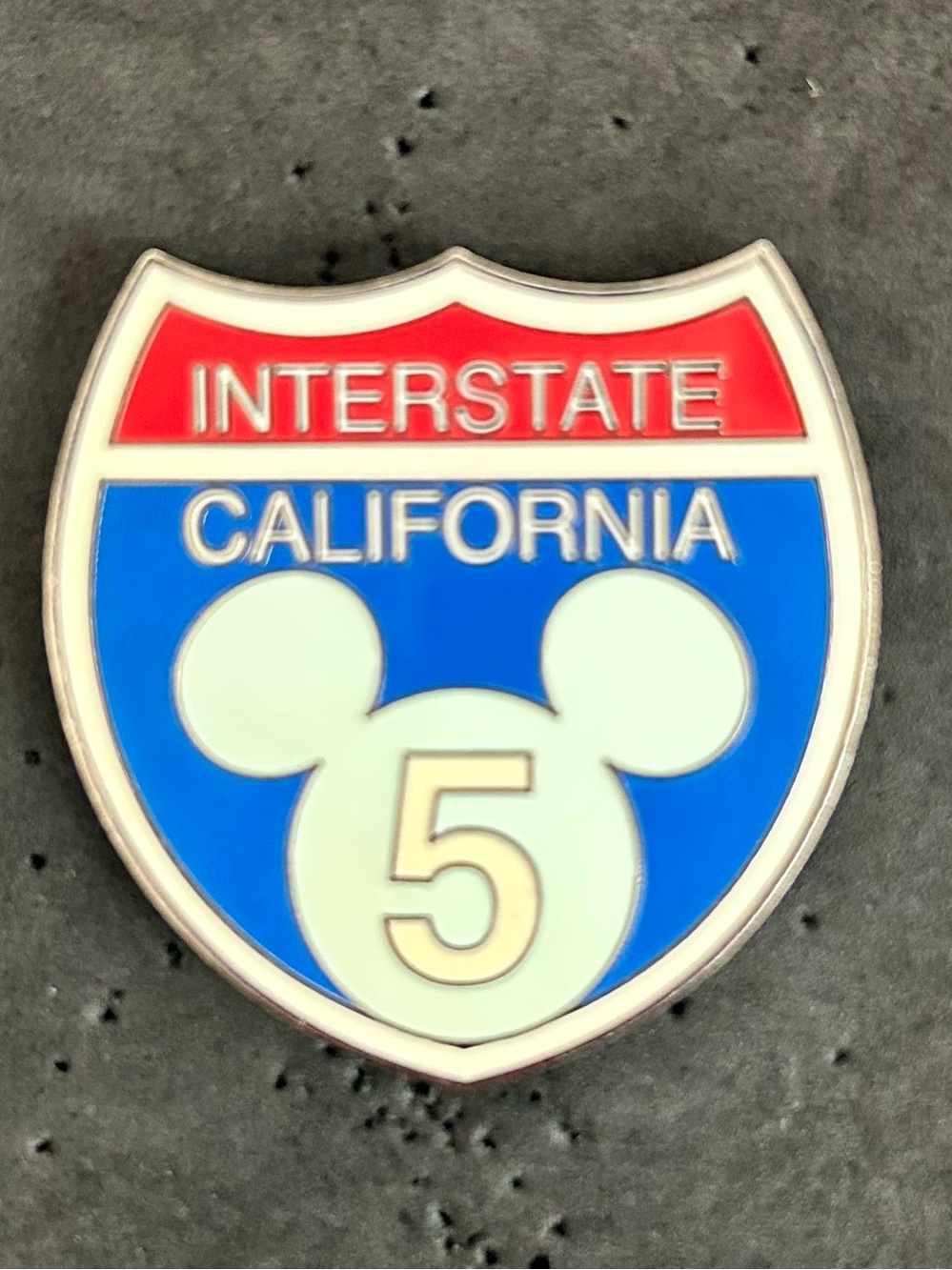 DLR - Traffic Road Signs Interstate 5 - Retired Disney Pin 4817